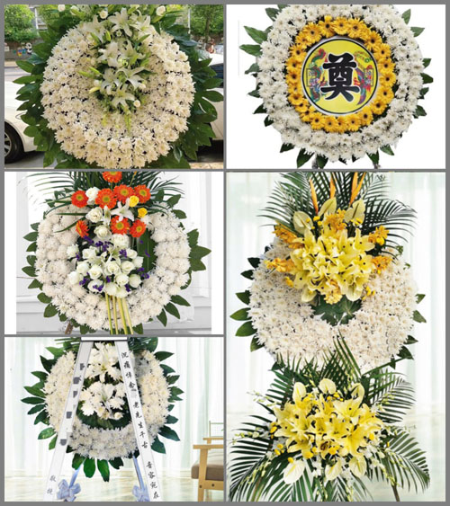 山西晋中平遥县卜宜乡西卜宜村花圈速递